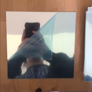 Adhesive mirror squares